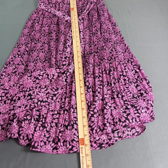 Michaels Kors purple floral off-shoulder dress with belt - NWT Size M - Picture 12 of 14